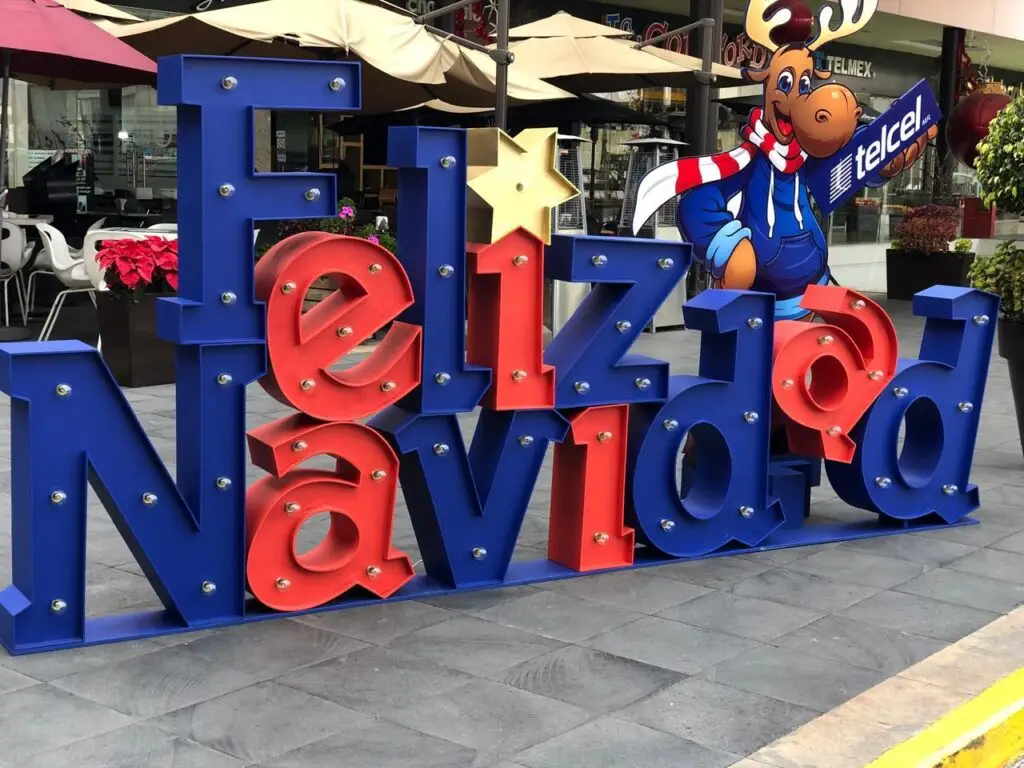 LETRERO FELIZ NAVIDAD